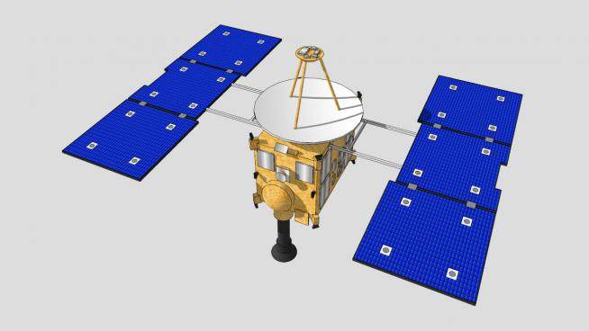 人造卫星的SKP模型素材_su模型下载 草图大师模型_SKP模型
