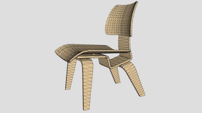 木质复合材料的椅子凳子的SKP模型_su模型下载 草图大师模型_SKP模型
