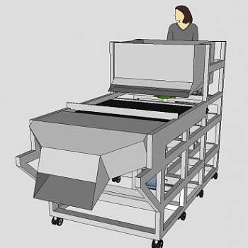 细沙回收机模型_su模型下载 草图大师模型_SKP模型