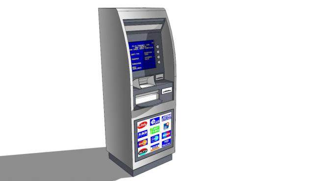 国外ATM取款机的SKP模型素材_su模型下载 草图大师模型_SKP模型