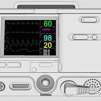 医疗设备心脏除颤器模型_su模型下载 草图大师模型_SKP模型
