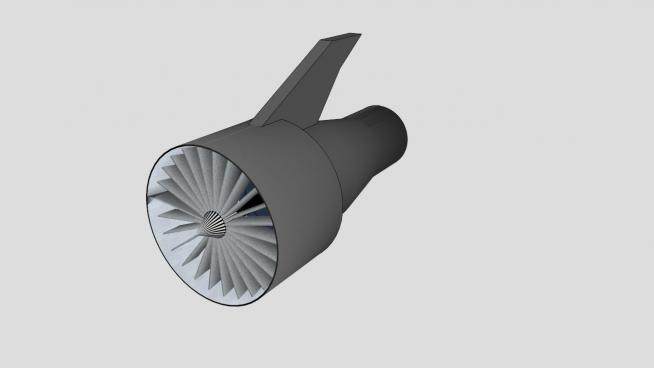 喷气式发动机的SU模型设计_su模型下载 草图大师模型_SKP模型