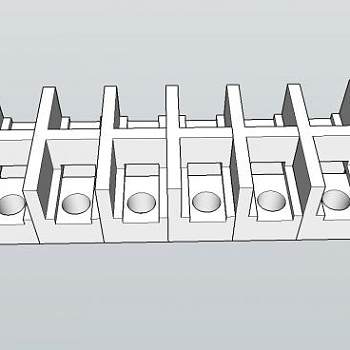 工业端子台模型_su模型下载 草图大师模型_SKP模型