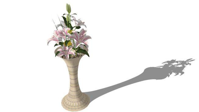 陶瓷花瓶的SKP模型_su模型下载 草图大师模型_SKP模型