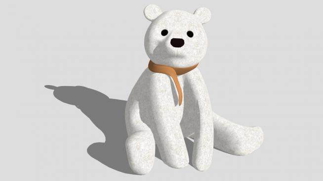克努特玩具熊的SKP模型_su模型下载 草图大师模型_SKP模型