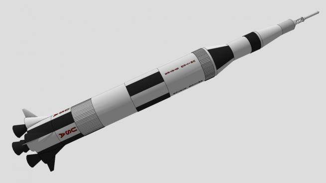 飞行中的火箭SU模型_su模型下载 草图大师模型_SKP模型