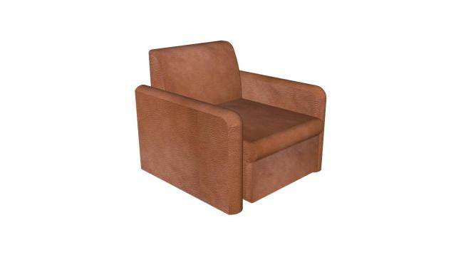 棕色长方形单人沙发扶手椅SU模型下载_sketchup草图大师SKP模型