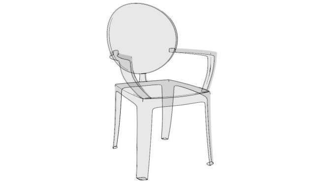 隐形椅迭戈·托基托·席尔瓦SU模型下载_sketchup草图大师SKP模型