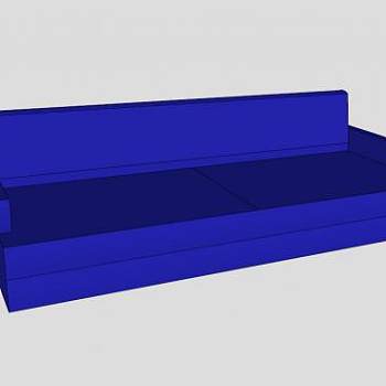 玻璃易碎沙发双人沙发SU模型下载_sketchup草图大师SKP模型