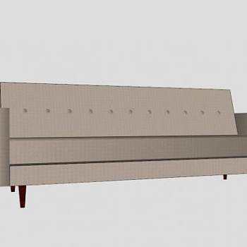 现代沙发可达班坦沙发86"多人沙发SU模型下载_sketchup草图大师SKP模型