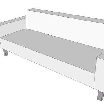 白色现代动态可配置沙发SU模型下载_sketchup草图大师SKP模型