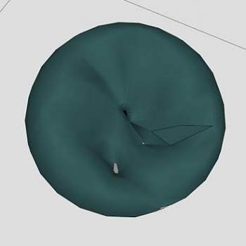 现代绿色豆袋SU模型下载_sketchup草图大师SKP模型