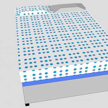 现代软床SU模型下载_sketchup草图大师SKP模型