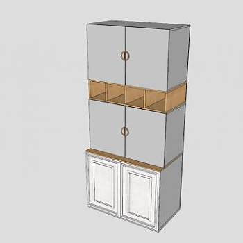 衣橱和鞋柜SU模型下载_sketchup草图大师SKP模型