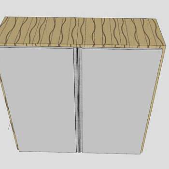 小型简约鞋柜SU模型下载_sketchup草图大师SKP模型