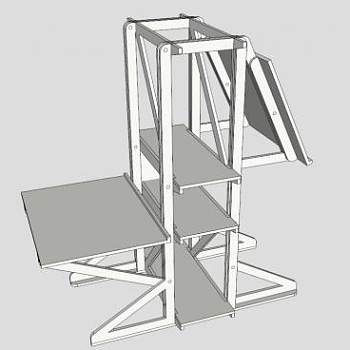 现代白色办公桌椅SU模型下载_sketchup草图大师SKP模型