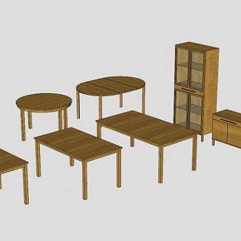 宜家边柜合集SU模型下载_sketchup草图大师SKP模型