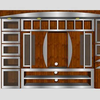 电视家具餐具柜SU模型下载_sketchup草图大师SKP模型