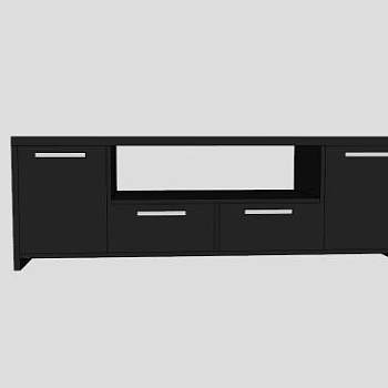 缓冲餐具柜SU模型下载_sketchup草图大师SKP模型