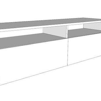 多功能家具餐具柜SU模型下载_sketchup草图大师SKP模型