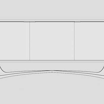 时尚独特餐具柜SU模型下载_sketchup草图大师SKP模型