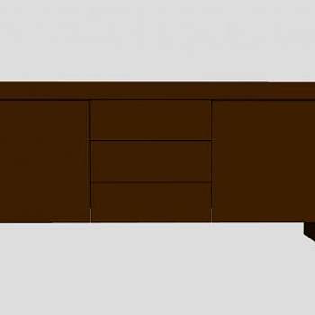 神户餐具柜SU模型下载_sketchup草图大师SKP模型