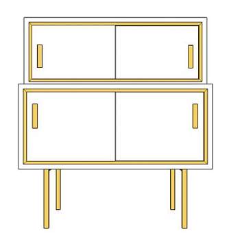 白色欧式餐边柜SU模型下载_sketchup草图大师SKP模型