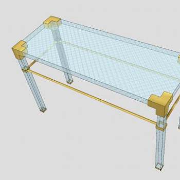 现代玻璃餐具柜SU模型下载_sketchup草图大师SKP模型