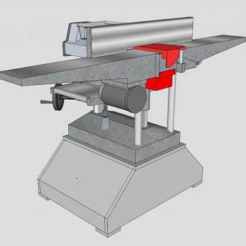 龙门刨床的SU模型设计_su模型下载 草图大师模型_SKP模型
