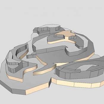 建筑激励雕塑SU模型下载_sketchup草图大师SKP模型