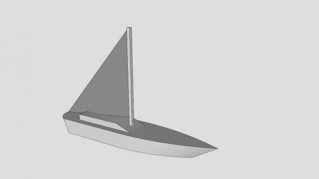 帆船玩具SU模型下载_sketchup草图大师SKP模型