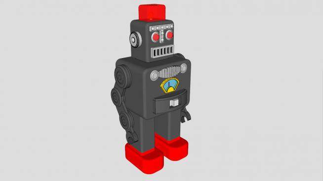 机器人玩具SU模型下载_sketchup草图大师SKP模型