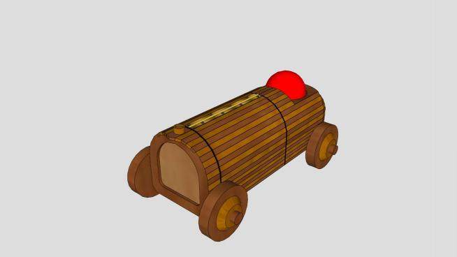布加迪玩具赛车SU模型下载_sketchup草图大师SKP模型