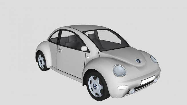 新款甲壳虫汽车SU模型_su模型下载 草图大师模型_SKP模型