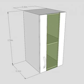 现代白色橱柜SU模型下载_sketchup草图大师SKP模型