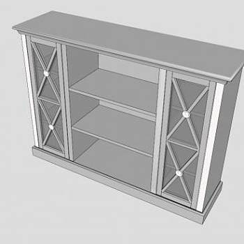 西奥碗柜橱柜SU模型下载_sketchup草图大师SKP模型