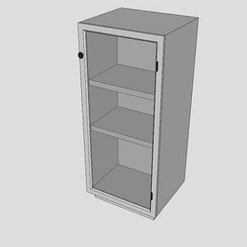 厨房玻璃门基础柜SU模型下载_sketchup草图大师SKP模型