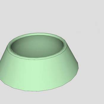 宠物绿色餐盘碗SU模型下载_sketchup草图大师SKP模型