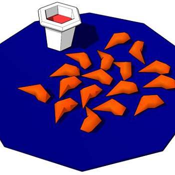 油炸食品SU模型下载_sketchup草图大师SKP模型
