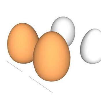 鸡蛋食物SU模型下载_sketchup草图大师SKP模型