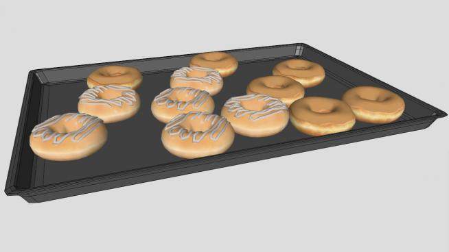 甜甜圈食品SU模型下载_sketchup草图大师SKP模型