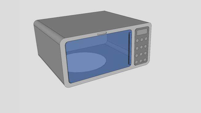 厨房器具微波炉SU模型下载_sketchup草图大师SKP模型
