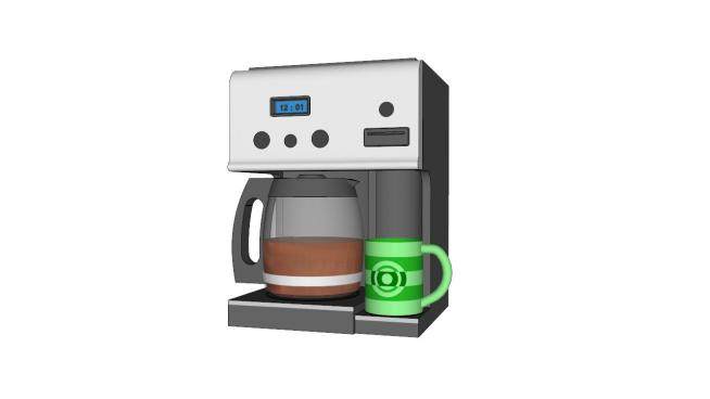 厨房咖啡机SU模型下载_sketchup草图大师SKP模型