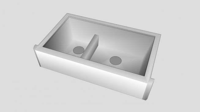 低多边形厨房水槽SU模型下载_sketchup草图大师SKP模型