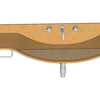 加比阿诺洗脸盆SU模型下载_sketchup草图大师SKP模型