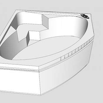 现代按摩浴缸SU模型下载_sketchup草图大师SKP模型