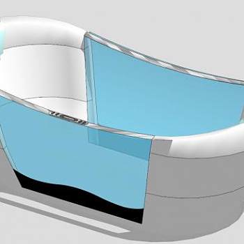 高科技浴缸SU模型下载_sketchup草图大师SKP模型