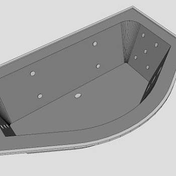 喷射式浴缸SU模型下载_sketchup草图大师SKP模型