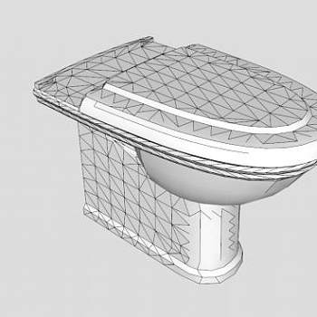 波奇世纪厕所SU模型下载_sketchup草图大师SKP模型