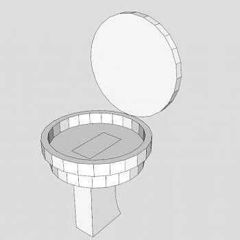 莫迪厕所SU模型下载_sketchup草图大师SKP模型